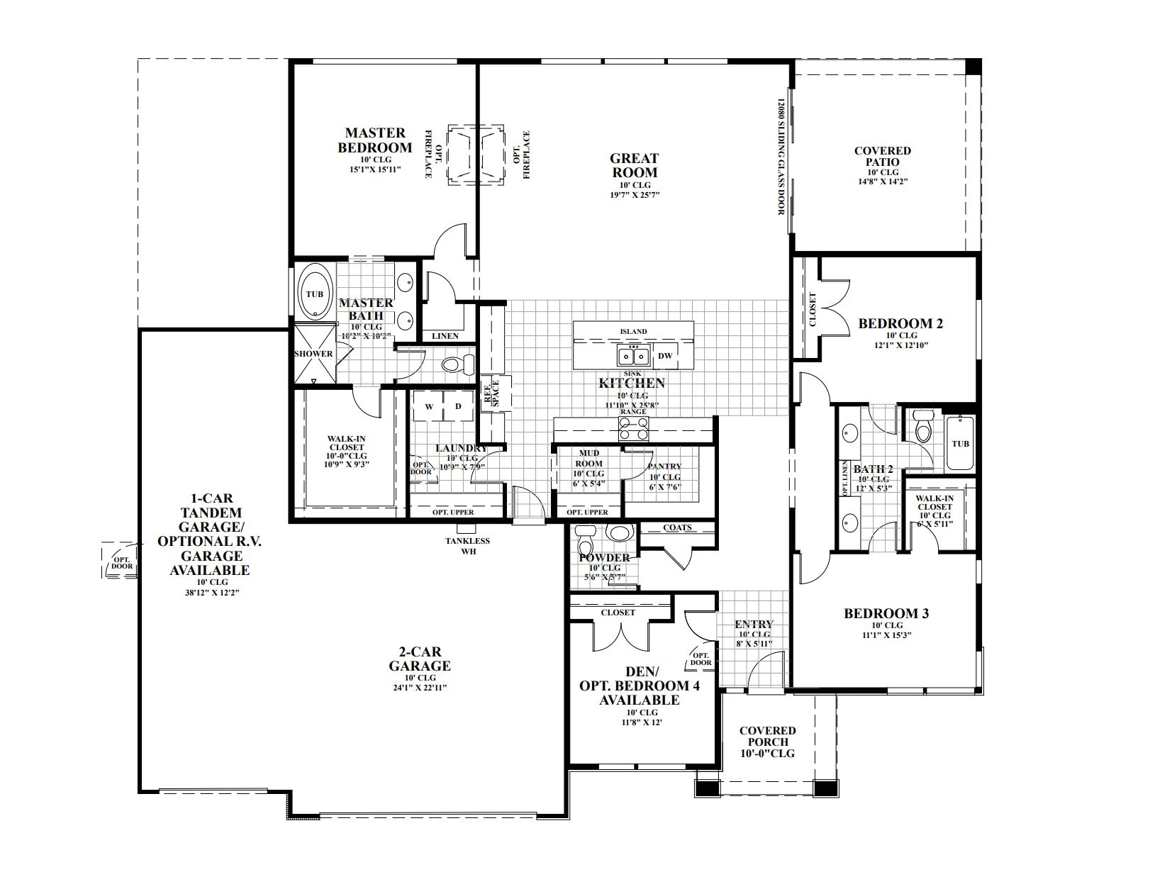 The Blackbrush floor plan diagram