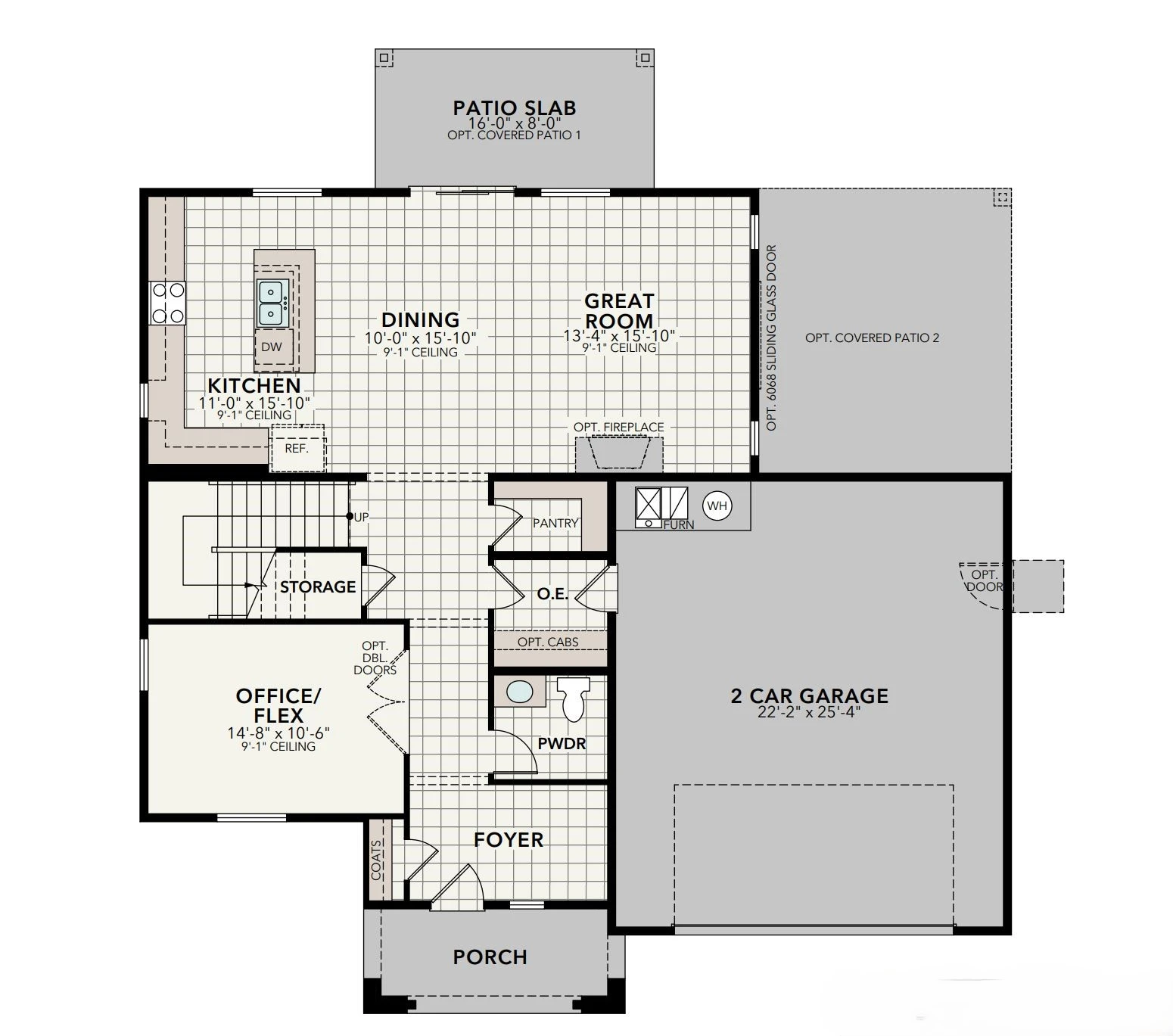 The Cliffrose floor plan diagram