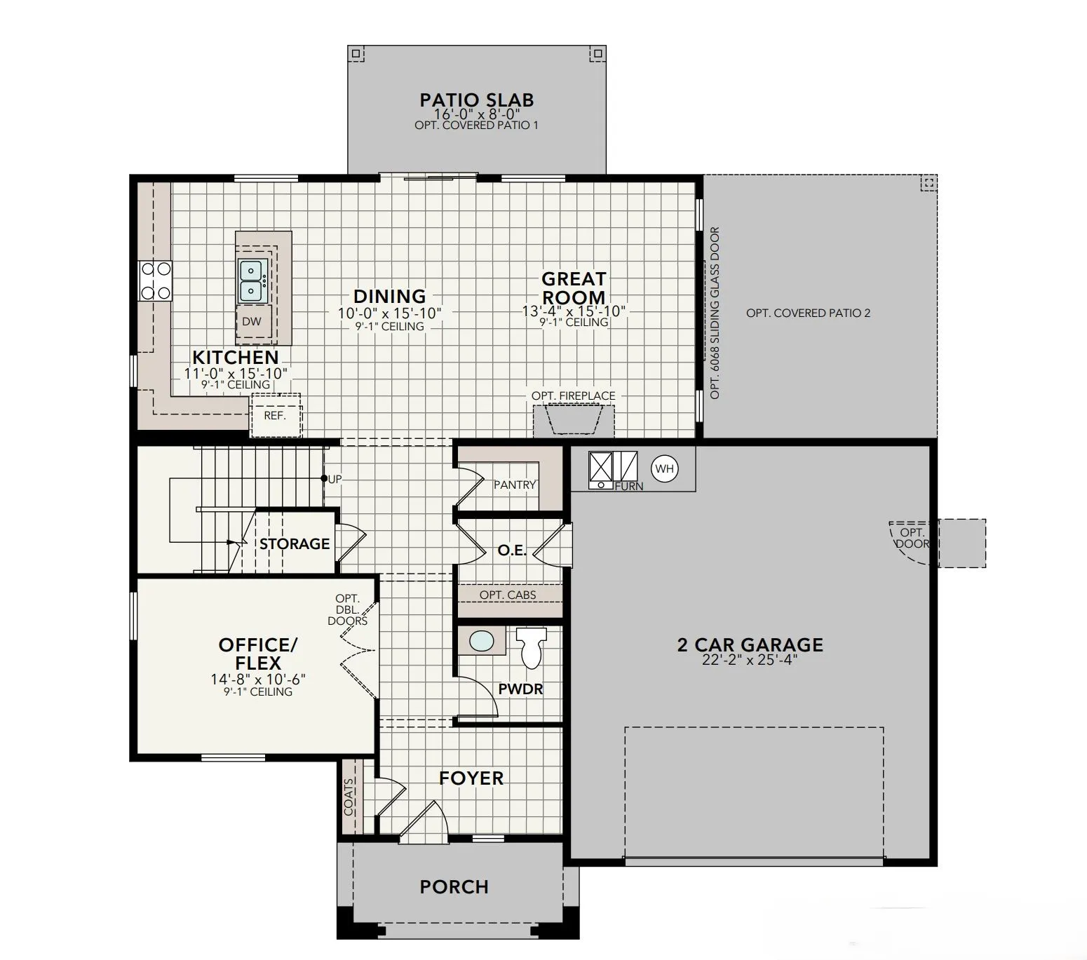 The Cliffrose floor plan diagram