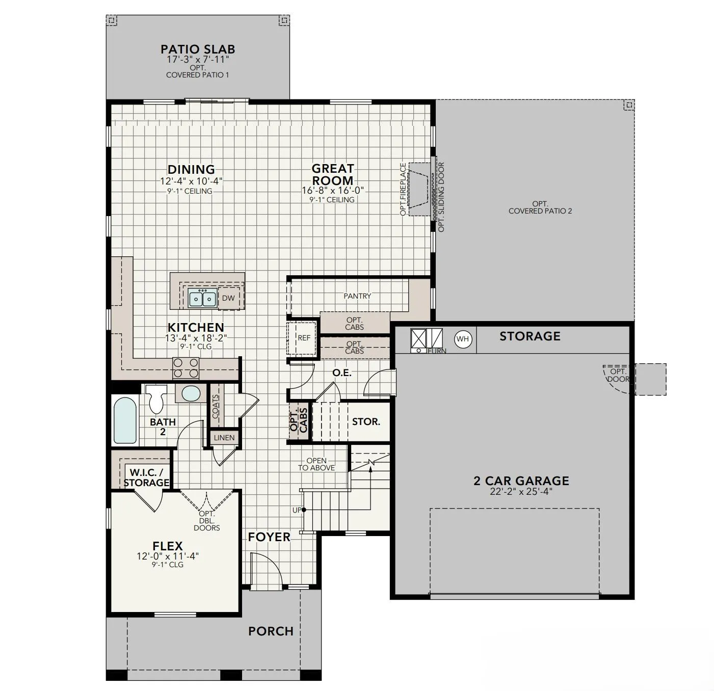 The Cypress floor plan diagram