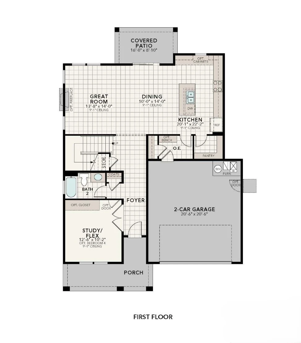 The Juniper floor plan diagram