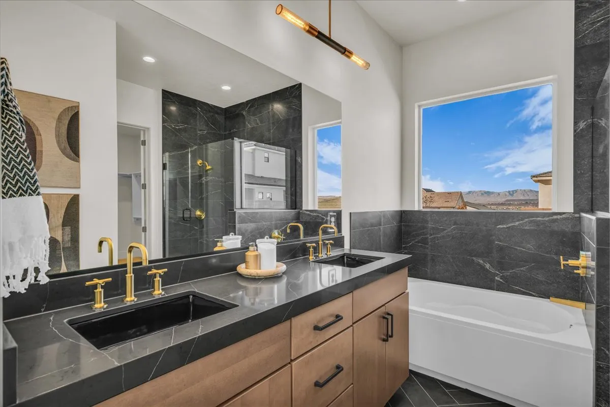 Luxurious master bathroom