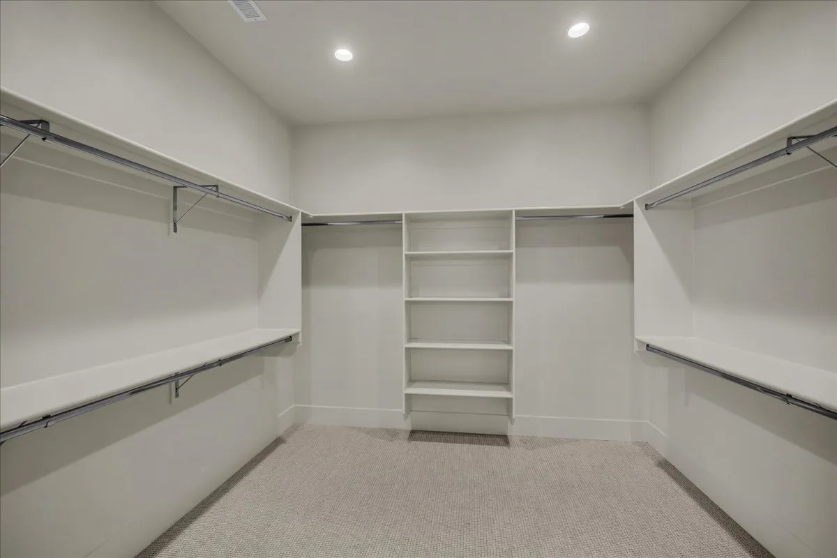 Walk-in master closet