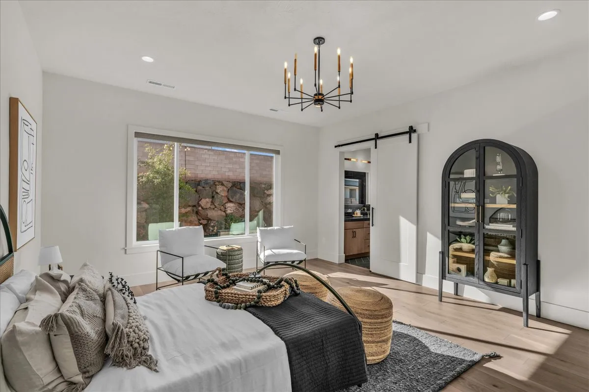 Luxurious master suite with ensuite bathroom